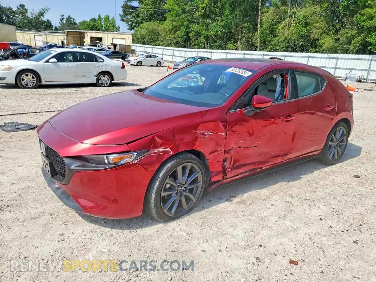 1 Photograph of a damaged car JM1BPALL9N1517363 MAZDA 3 2022