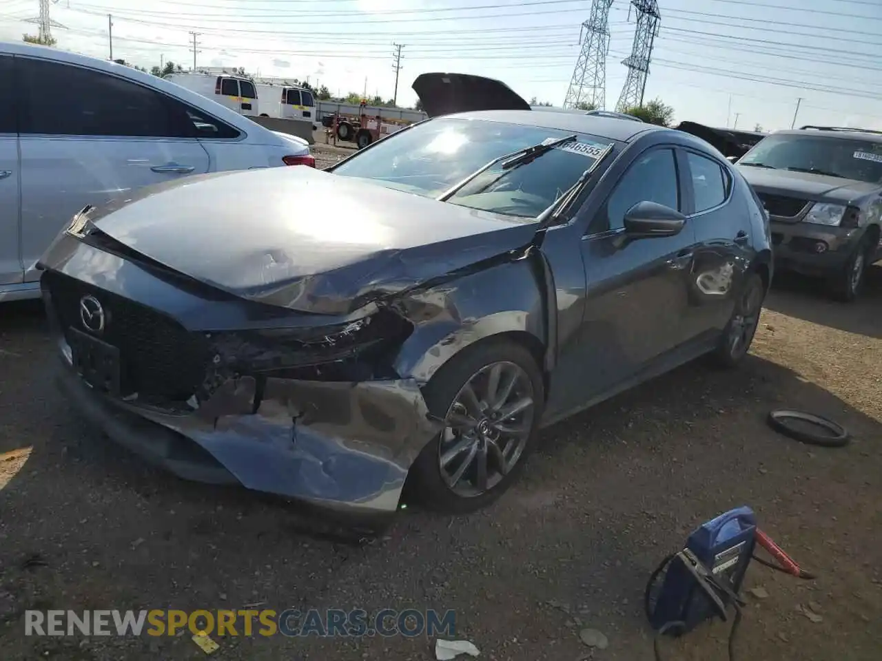 1 Photograph of a damaged car JM1BPAKM6P1615330 MAZDA 3 2023