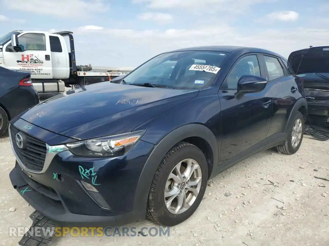 1 Photograph of a damaged car JM1DKDB72K1451456 MAZDA CX-3 2019