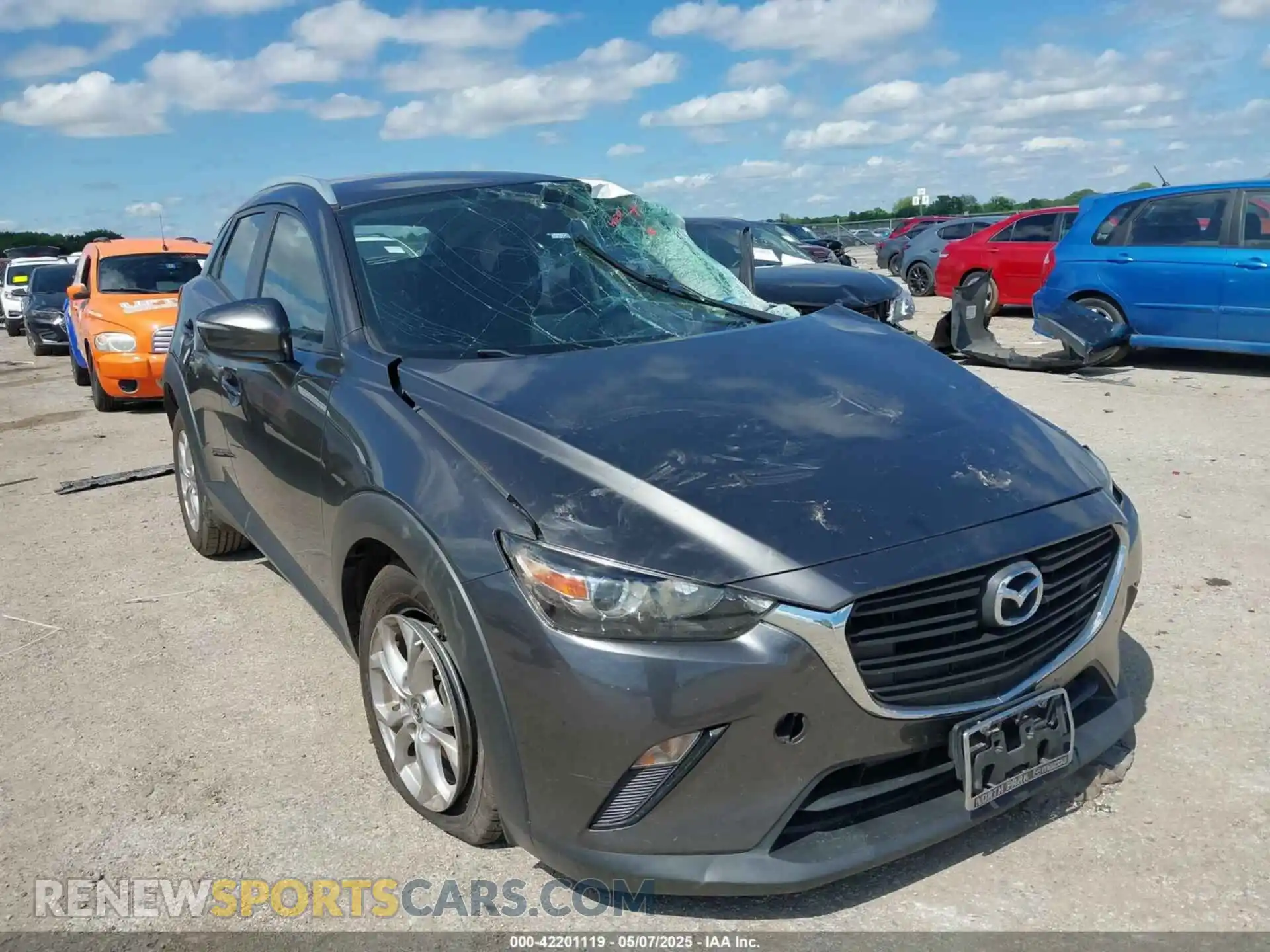 1 Photograph of a damaged car JM1DKDB72K1451649 MAZDA CX-3 2019