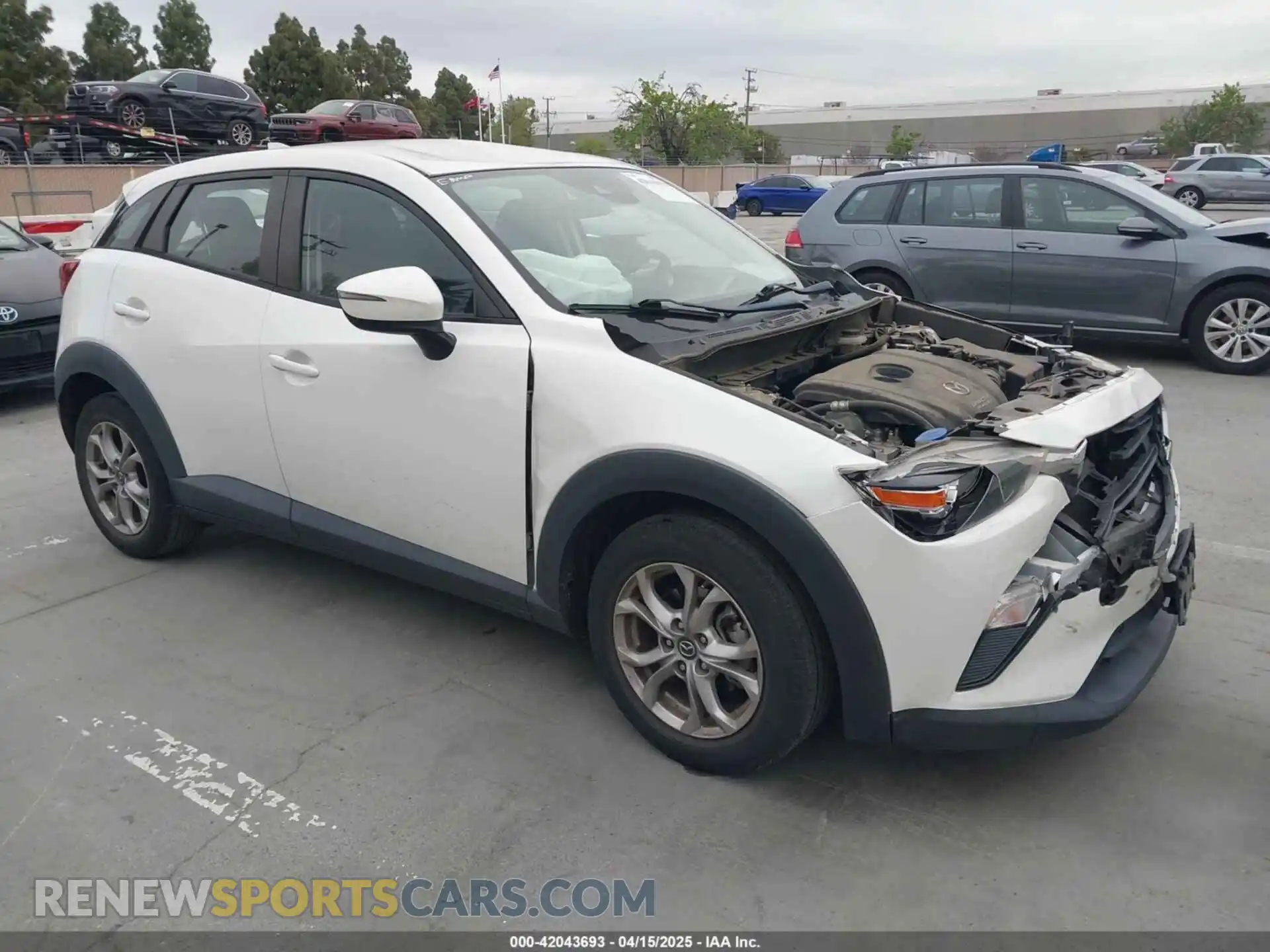 1 Photograph of a damaged car JM1DKDB77K0442869 MAZDA CX-3 2019