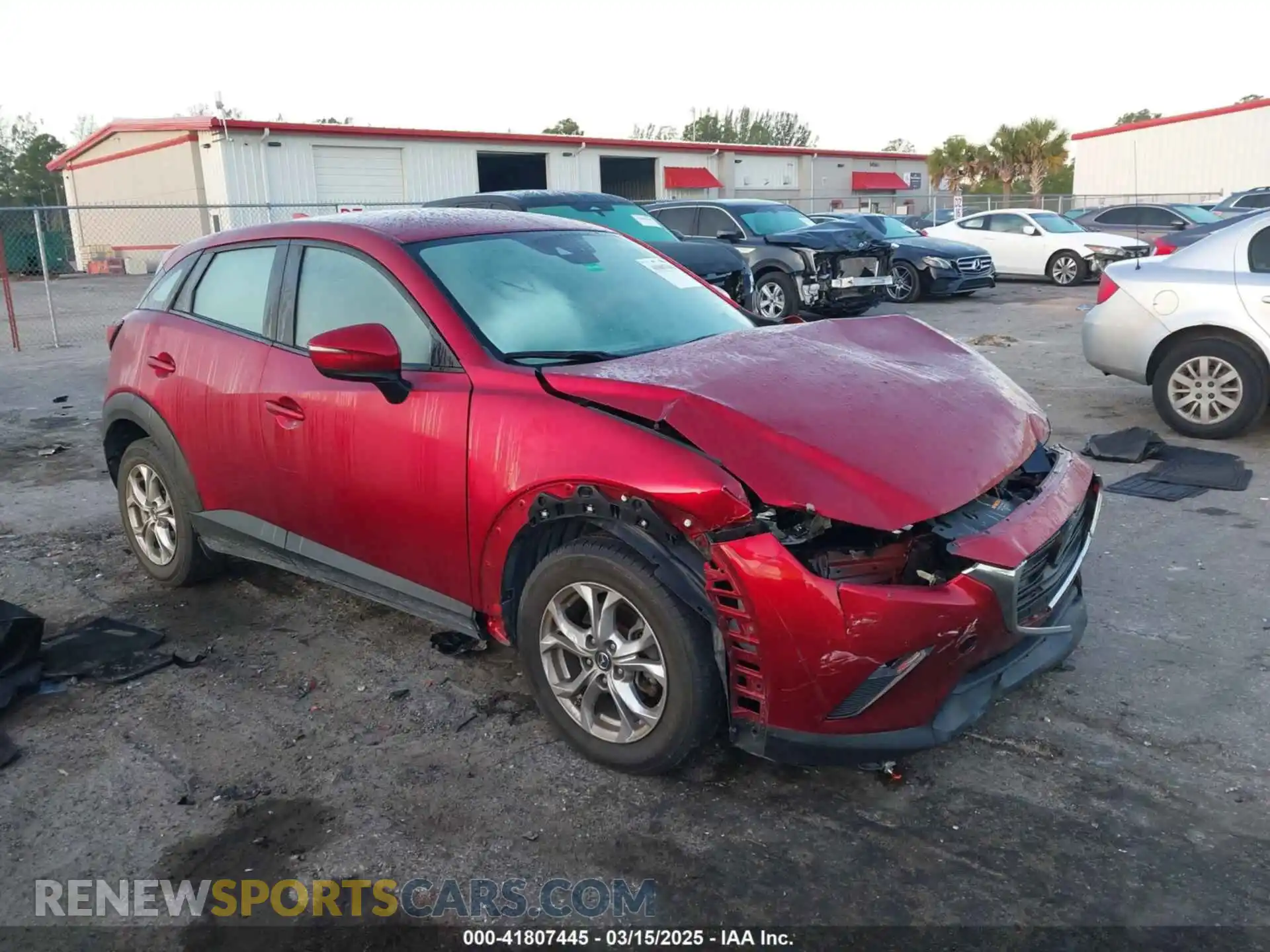 1 Photograph of a damaged car JM1DKDB78K0441908 MAZDA CX-3 2019