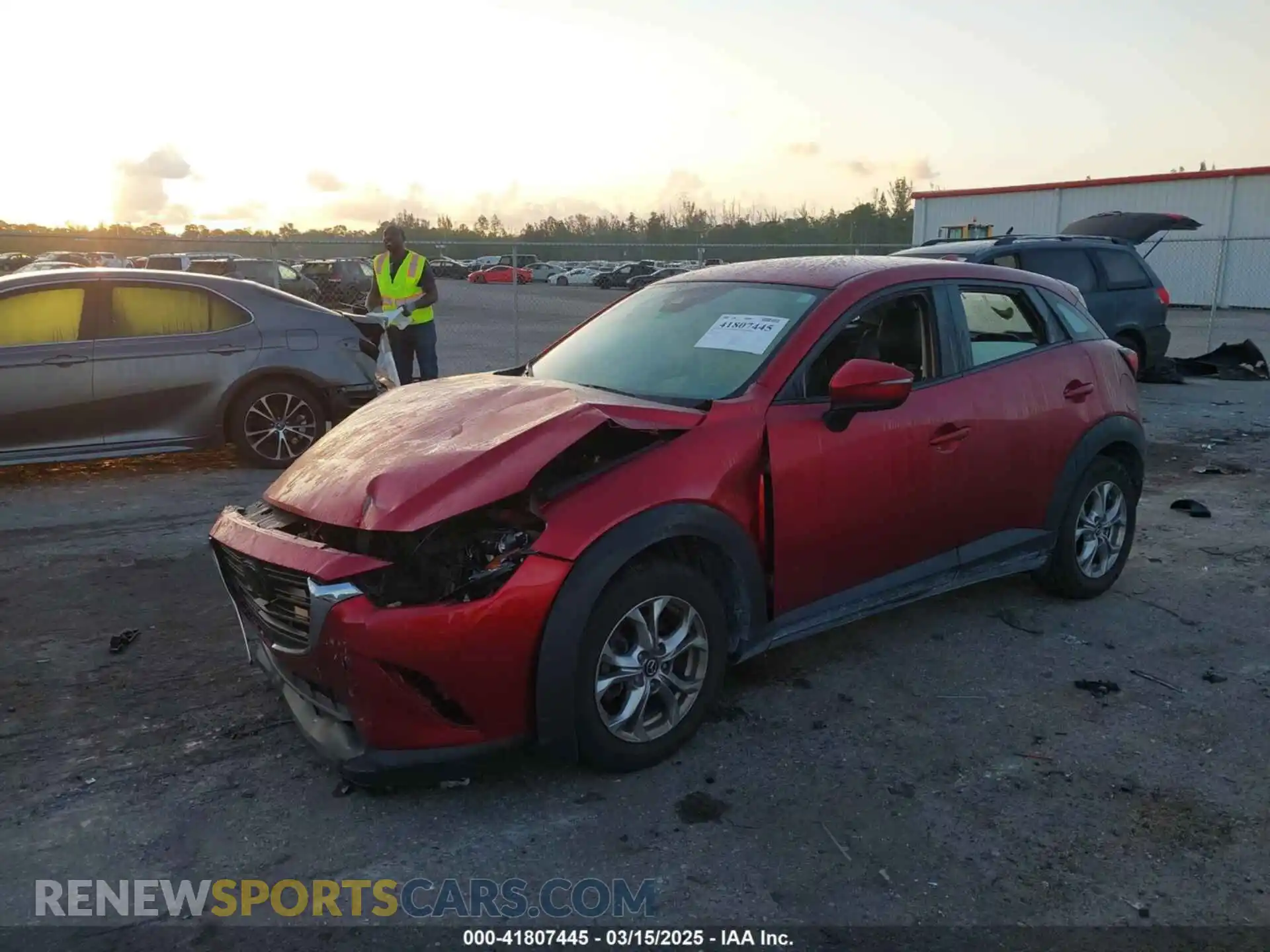 2 Photograph of a damaged car JM1DKDB78K0441908 MAZDA CX-3 2019