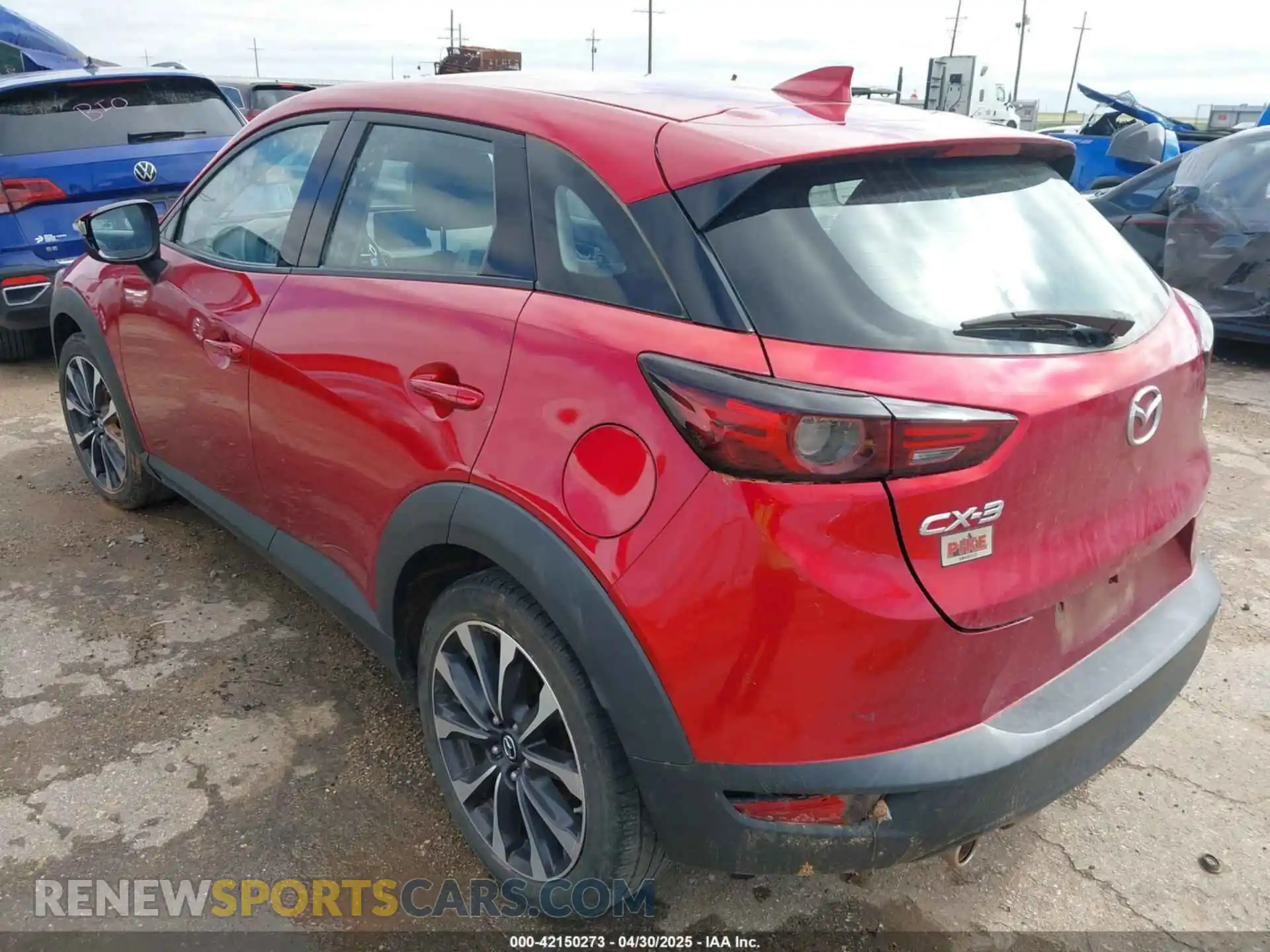 3 Photograph of a damaged car JM1DKDC70K1439014 MAZDA CX-3 2019