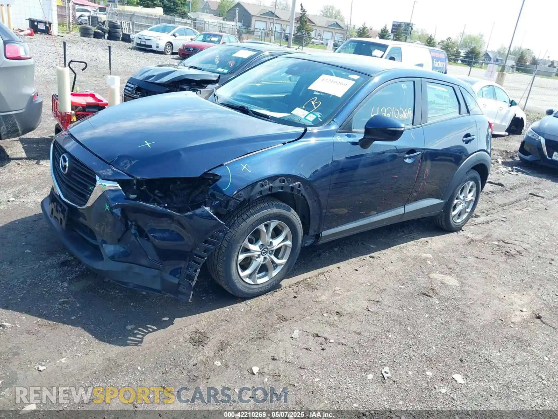 2 Photograph of a damaged car JM1DKFB71K0445584 MAZDA CX-3 2019