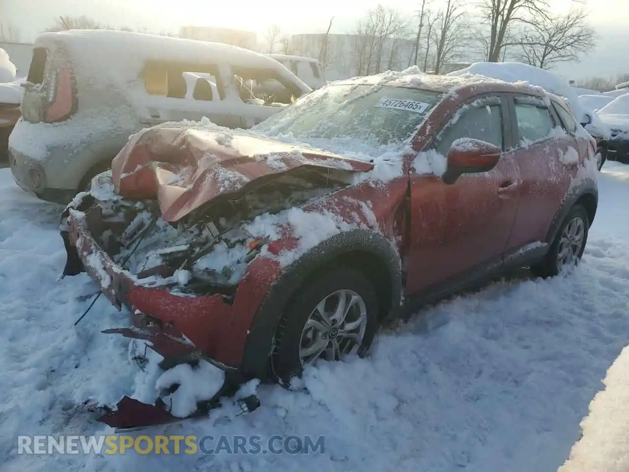 1 Photograph of a damaged car JM1DKFB75K0404536 MAZDA CX-3 2019