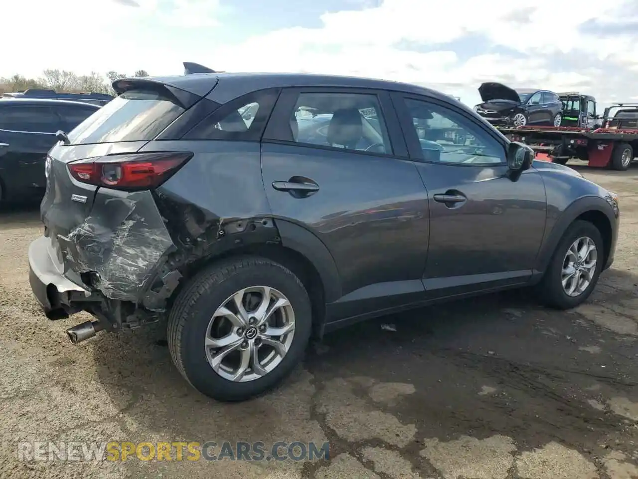 3 Photograph of a damaged car JM1DKFB79K0433392 MAZDA CX-3 2019