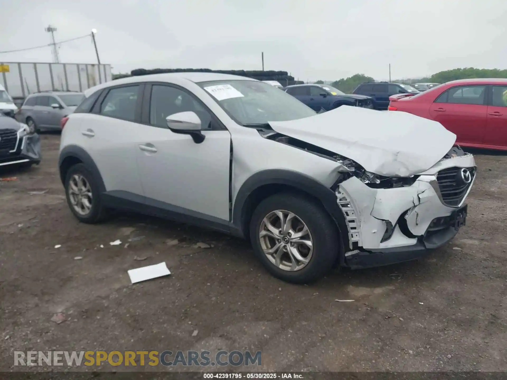 1 Photograph of a damaged car JM1DKFB79K0443792 MAZDA CX-3 2019