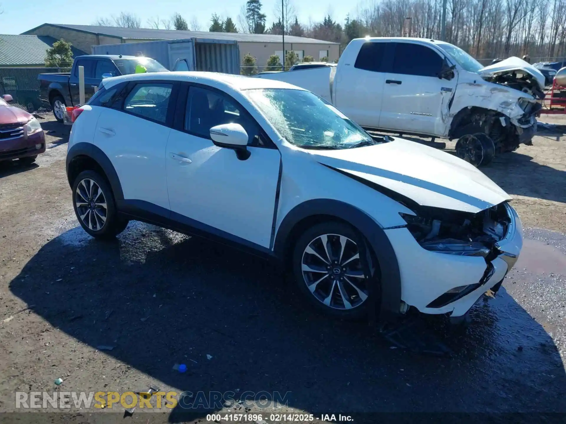 1 Photograph of a damaged car JM1DKFC70K0428242 MAZDA CX-3 2019