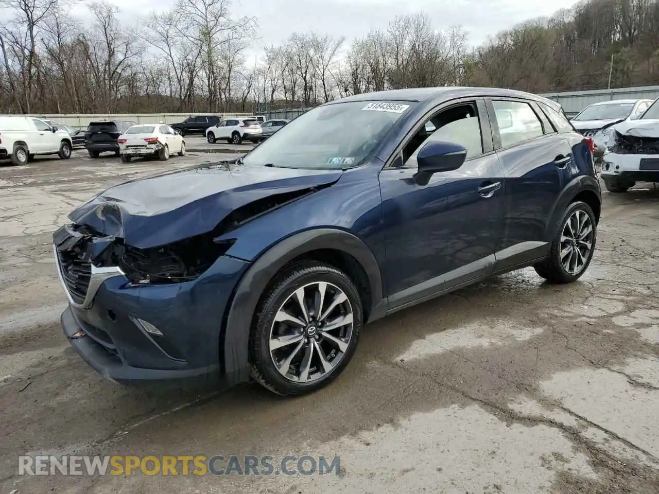 1 Photograph of a damaged car JM1DKFC72K0446306 MAZDA CX-3 2019