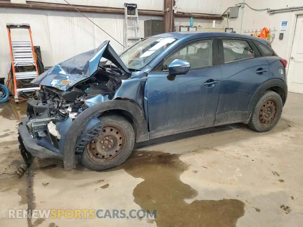 1 Photograph of a damaged car JM1DKFC73K1419982 MAZDA CX-3 2019