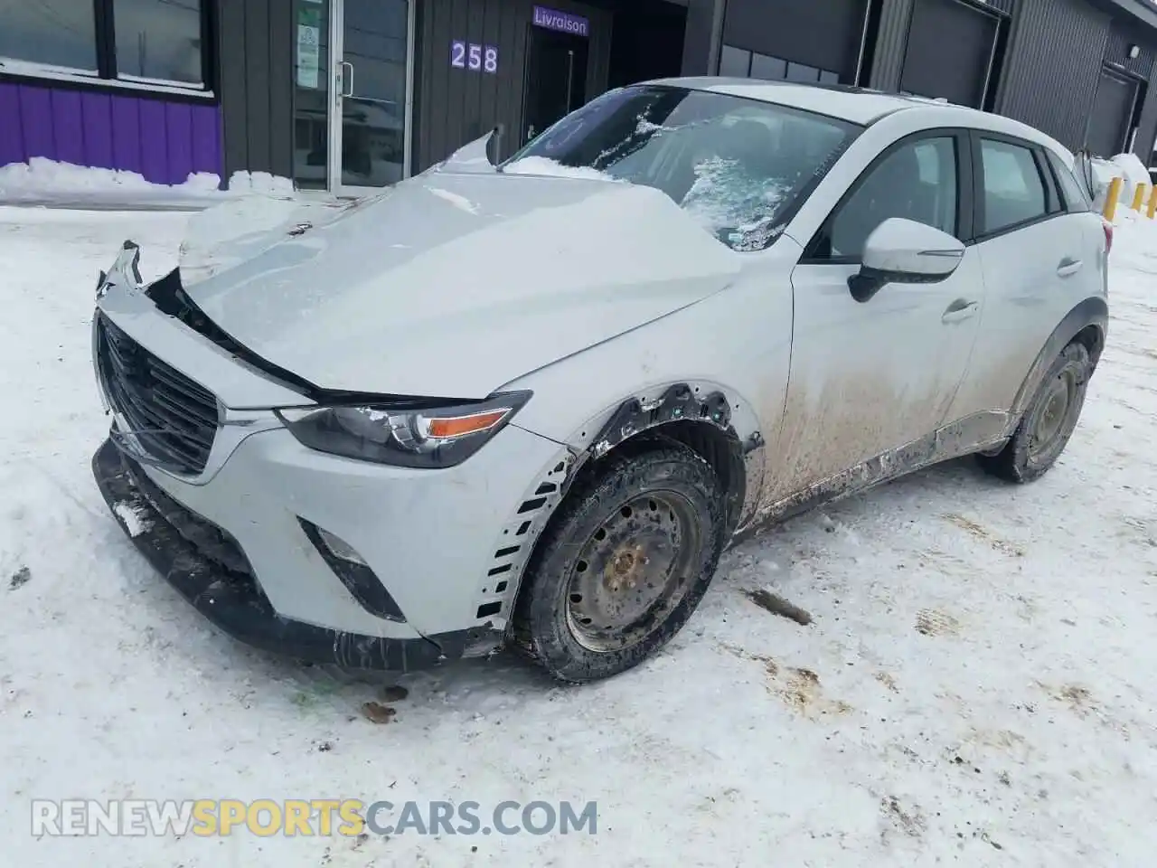 1 Photograph of a damaged car JM1DKFC74K1455843 MAZDA CX-3 2019