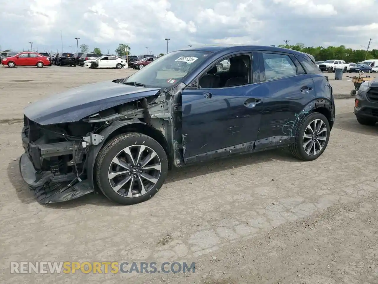 1 Photograph of a damaged car JM1DKFC76K0431405 MAZDA CX-3 2019