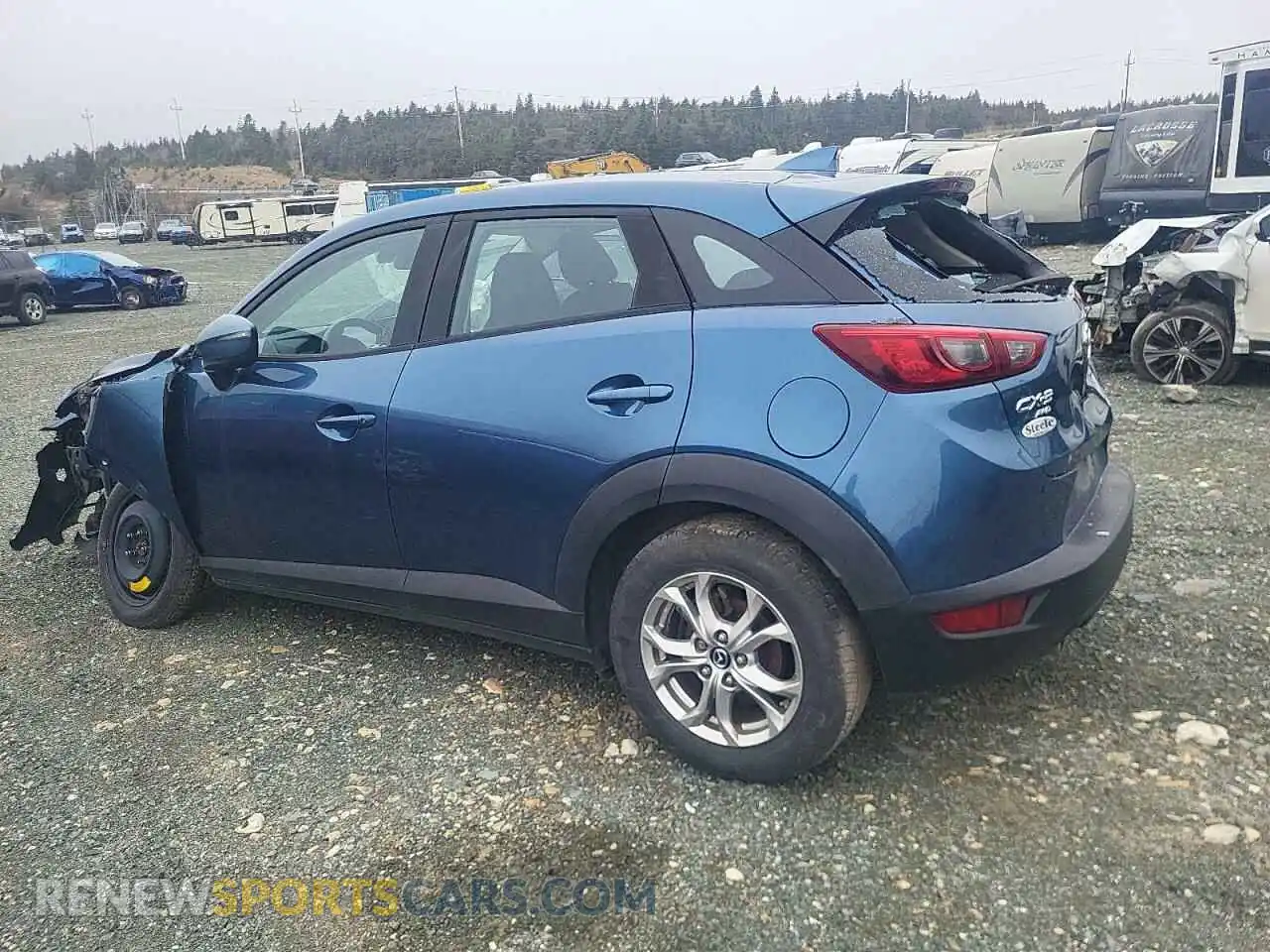 2 Photograph of a damaged car JM1DKFC78K0414606 MAZDA CX-3 2019