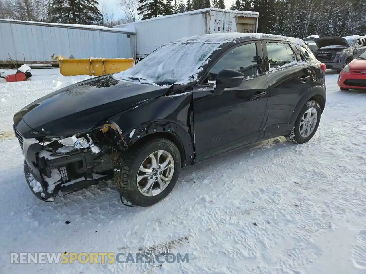 1 Photograph of a damaged car JM1DKFC72L1473243 MAZDA CX-3 2020
