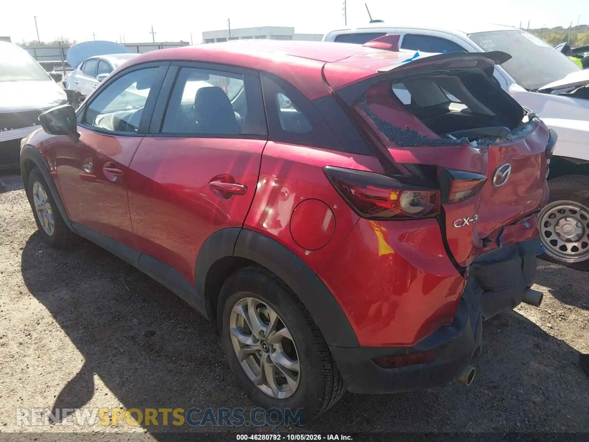 3 Photograph of a damaged car JM1DKDB70M1504528 MAZDA CX-3 2021