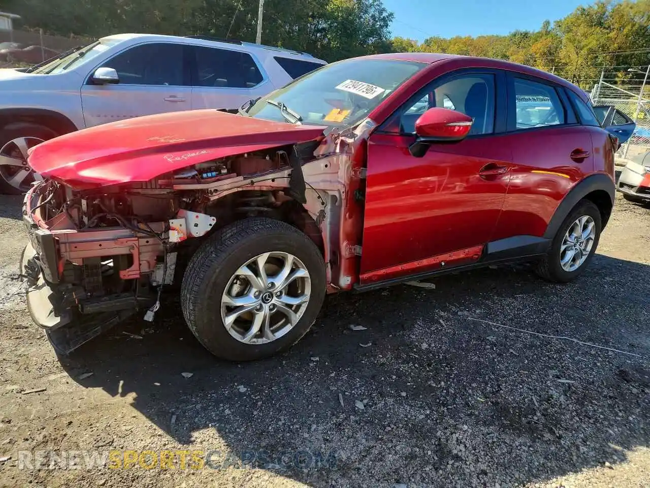 1 fotografías del automóvil dañado JM1DKDB77M1516580 MAZDA CX-3 2021