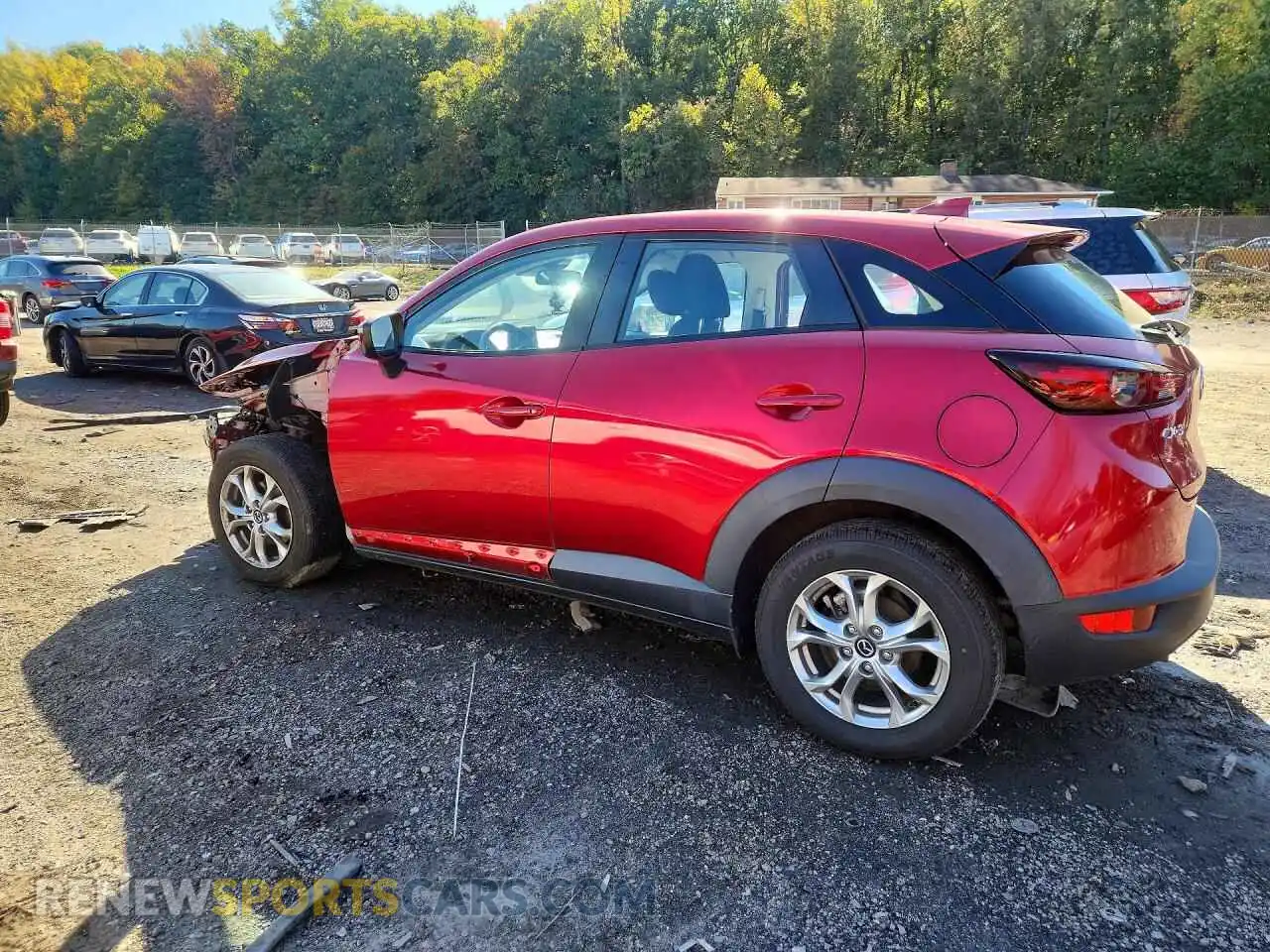 2 fotografías del automóvil dañado JM1DKDB77M1516580 MAZDA CX-3 2021