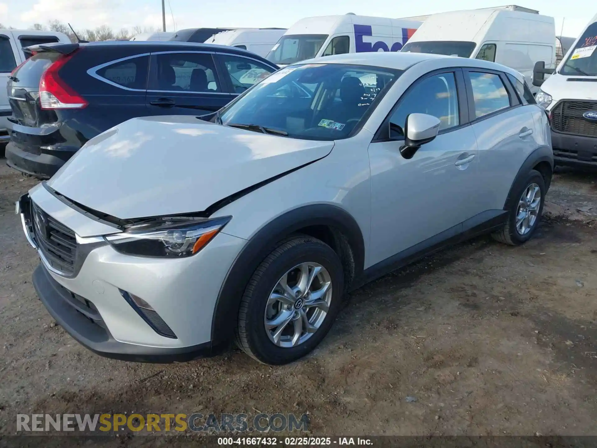 2 Photograph of a damaged car JM1DKFB70M1514312 MAZDA CX-3 2021