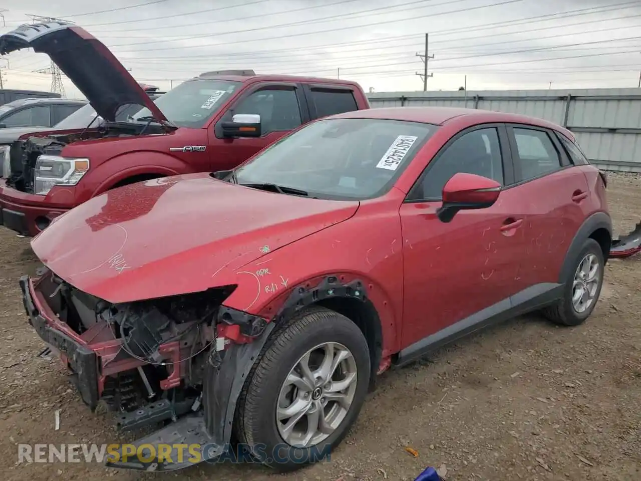 1 Photograph of a damaged car JM1DKFB77M1504134 MAZDA CX-3 2021