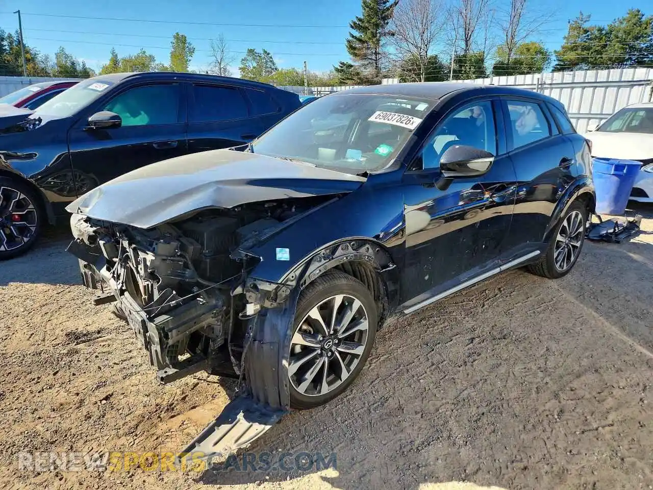 1 Photograph of a damaged car JM1DKFD73N1603032 MAZDA CX-3 2022