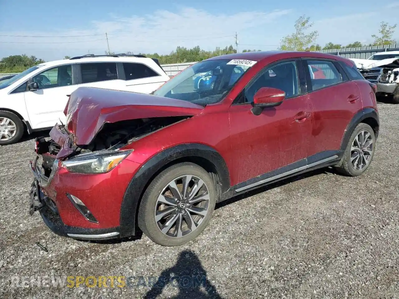 1 Photograph of a damaged car JM1DKFD75N1601394 MAZDA CX-3 2022