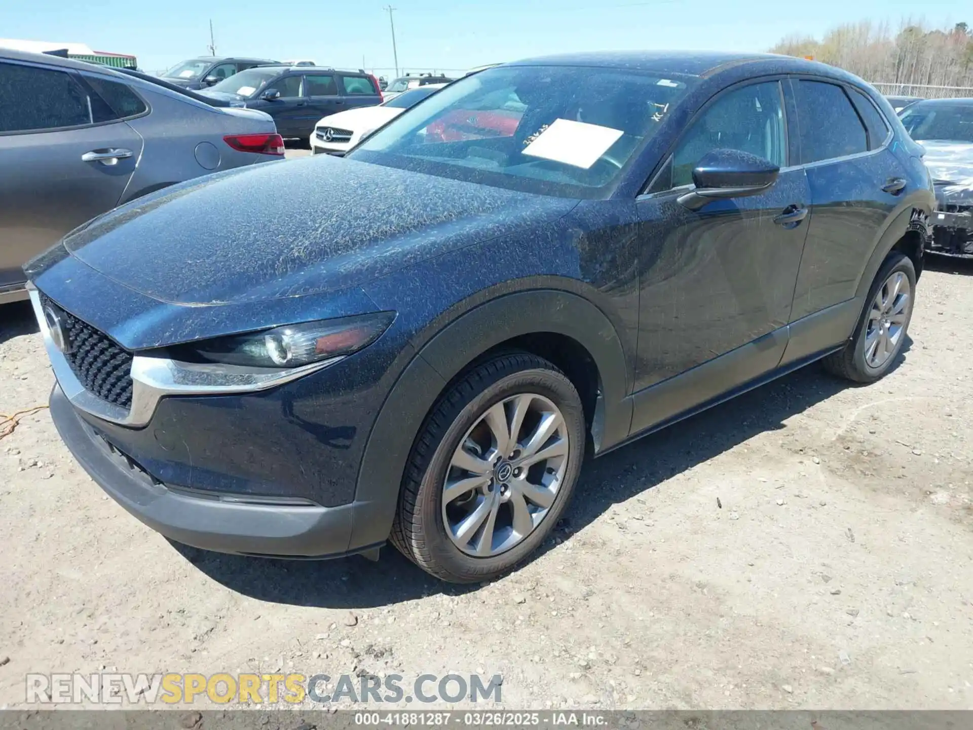 2 fotografías del automóvil dañado 3MVDMADL5LM138214 MAZDA CX-30 2020