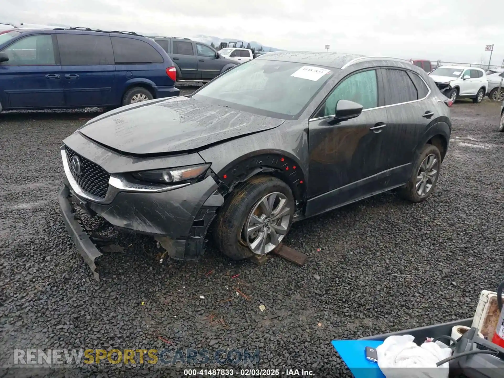 2 fotografías del automóvil dañado 3MVDMBCM0PM520804 MAZDA CX-30 2023
