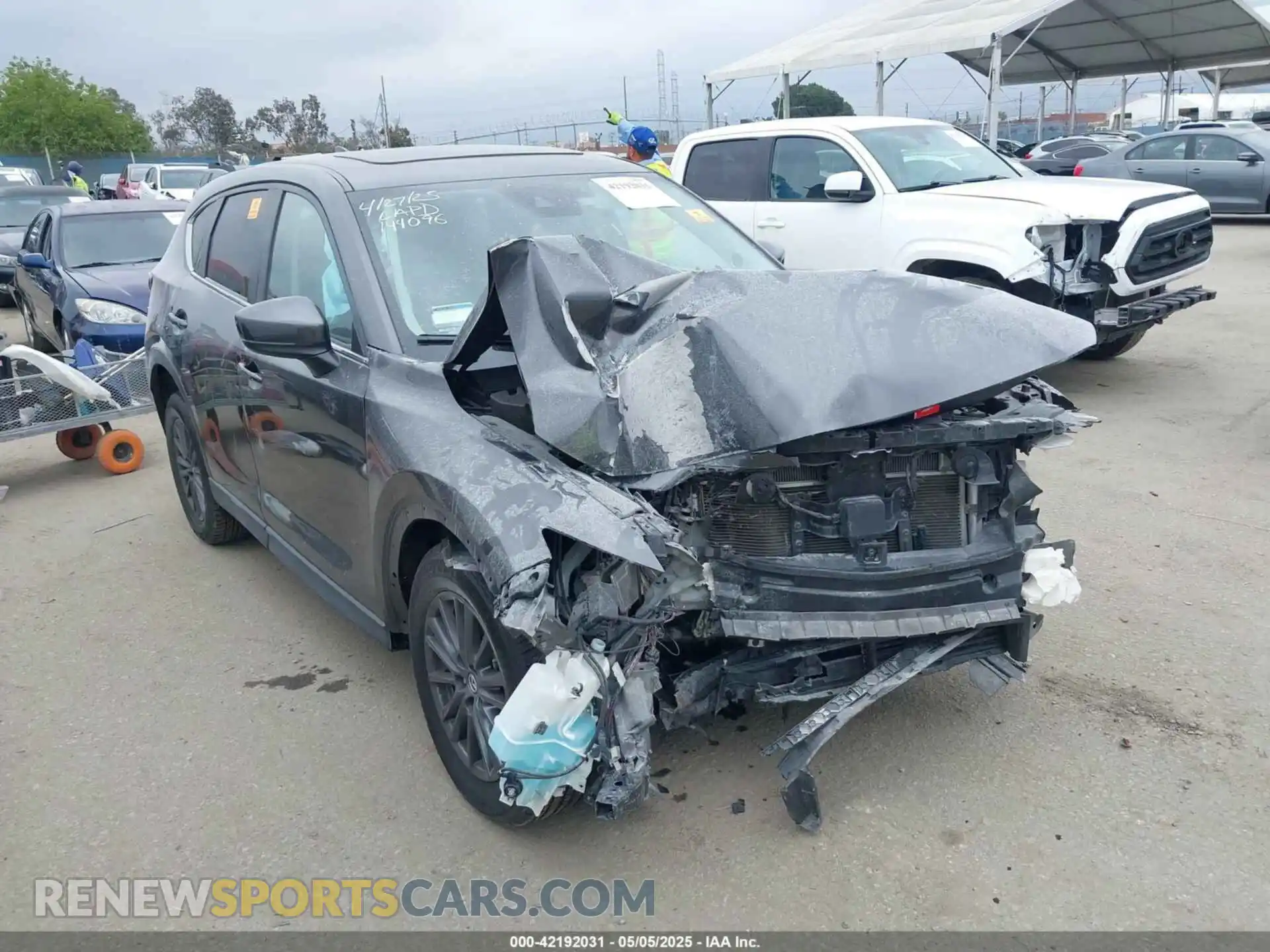 1 Photograph of a damaged car JM3KFACM2K1562840 MAZDA CX-5 2019