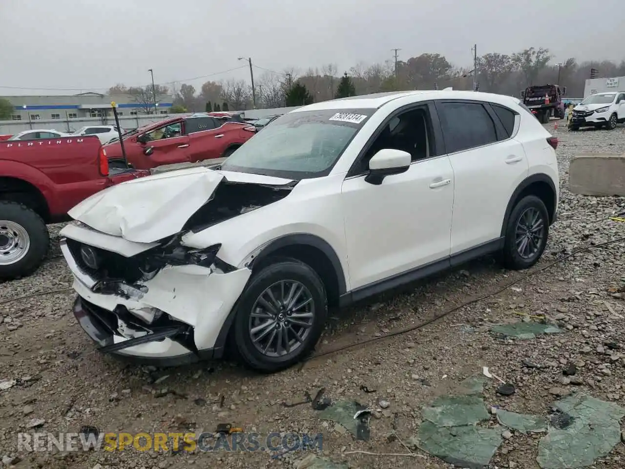 1 Photograph of a damaged car JM3KFACM8K0537897 MAZDA CX-5 2019