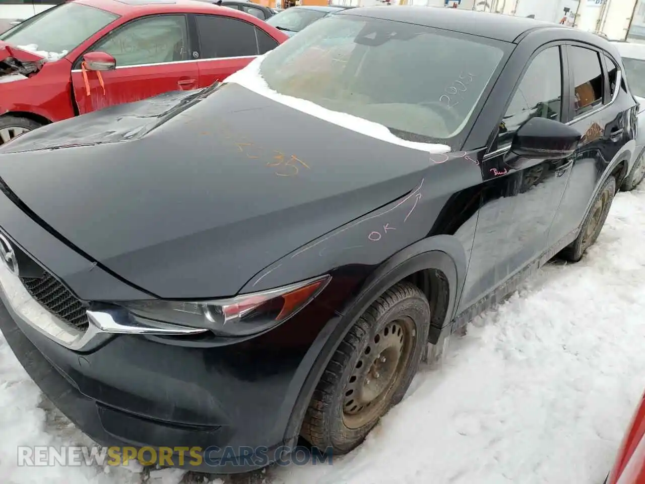 1 Photograph of a damaged car JM3KFBBL4K0606504 MAZDA CX-5 2019