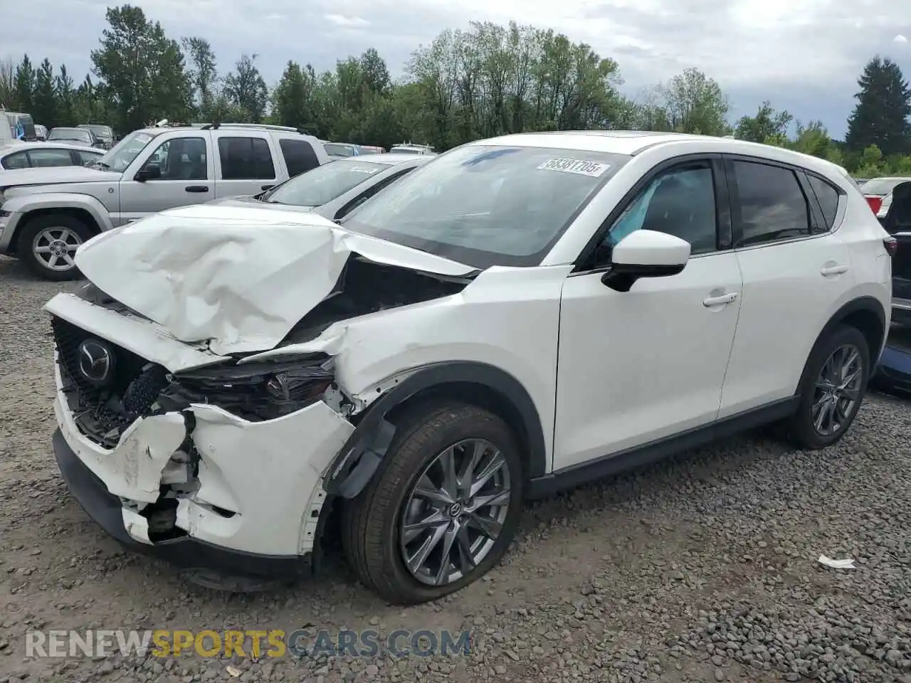 1 Photograph of a damaged car JM3KFBEY4K0592854 MAZDA CX-5 2019