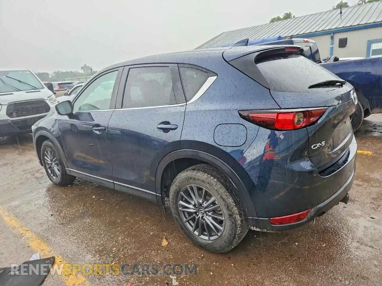 2 fotografías del automóvil dañado JM3KFACM0M0333422 MAZDA CX-5 2021