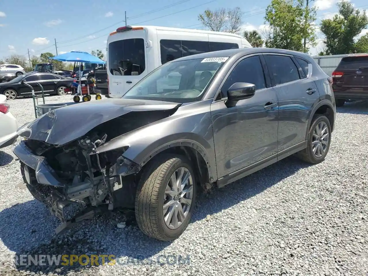 1 Photograph of a damaged car JM3KFADMXM1300565 MAZDA CX-5 2021