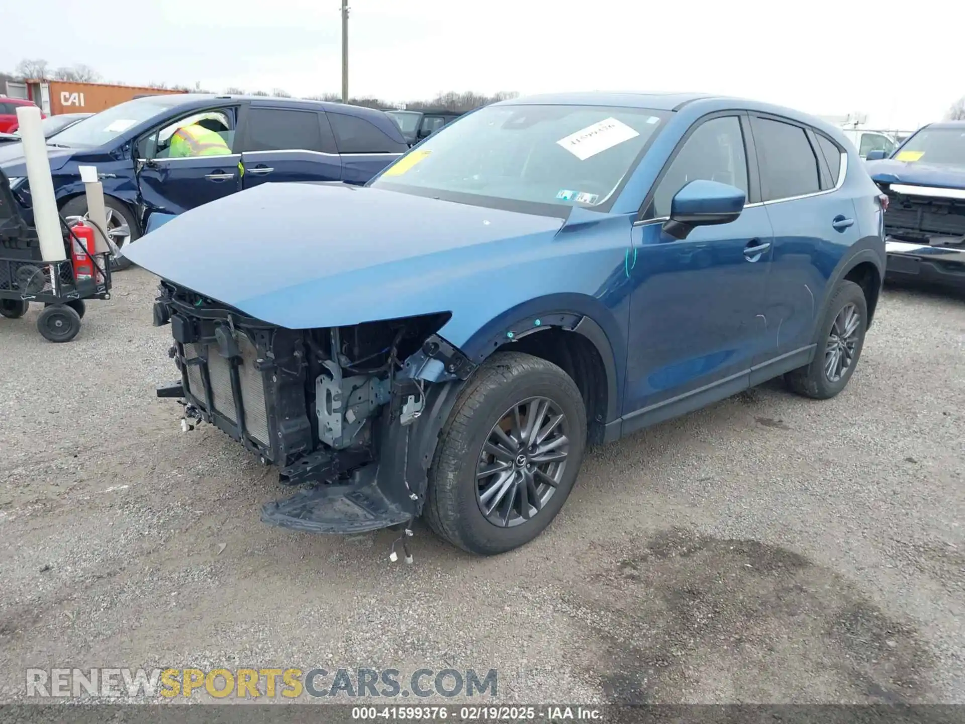 2 fotografías del automóvil dañado JM3KFBCM1M1329248 MAZDA CX-5 2021