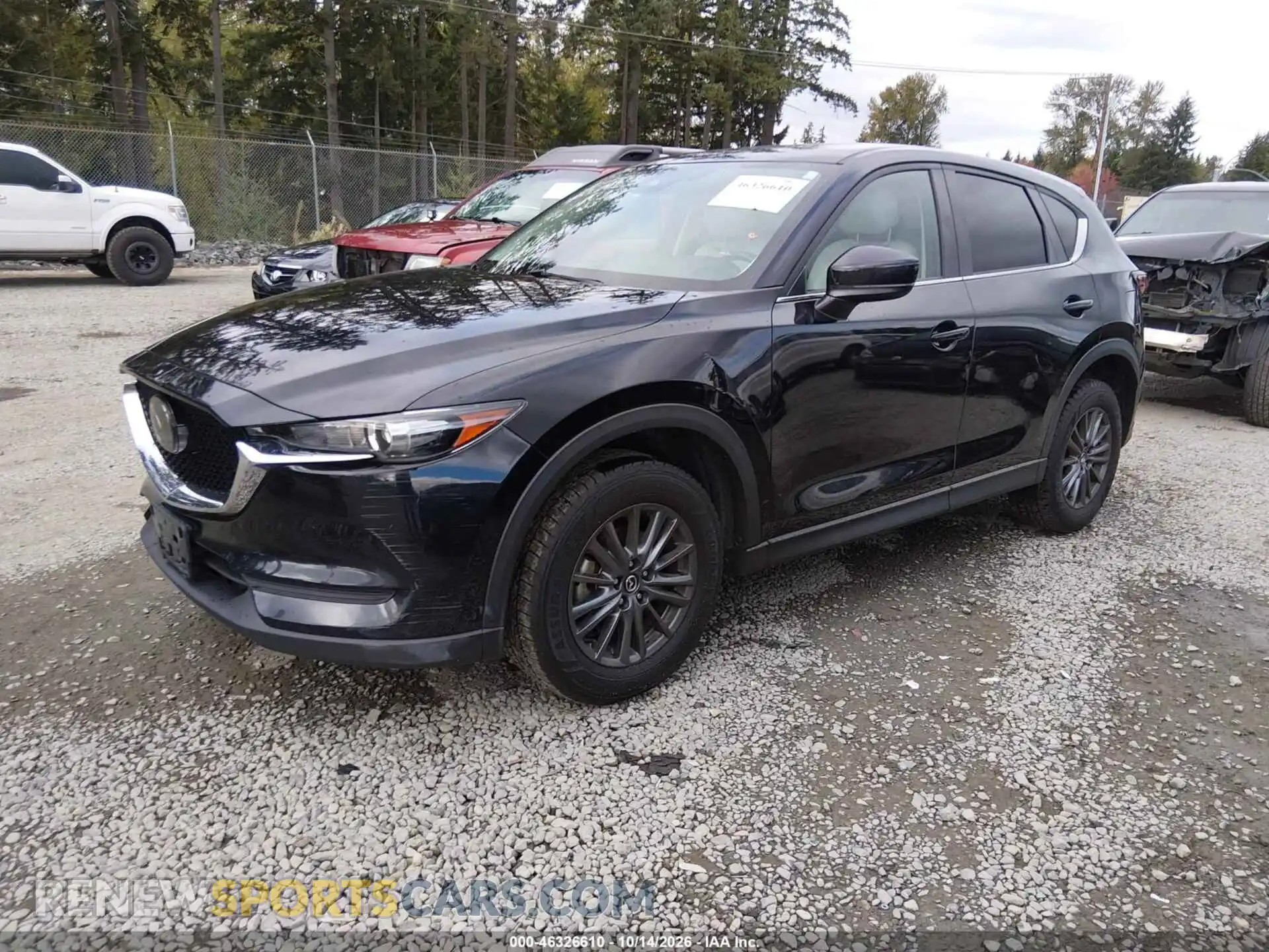 2 fotografías del automóvil dañado JM3KFBCM1M1387926 MAZDA CX-5 2021