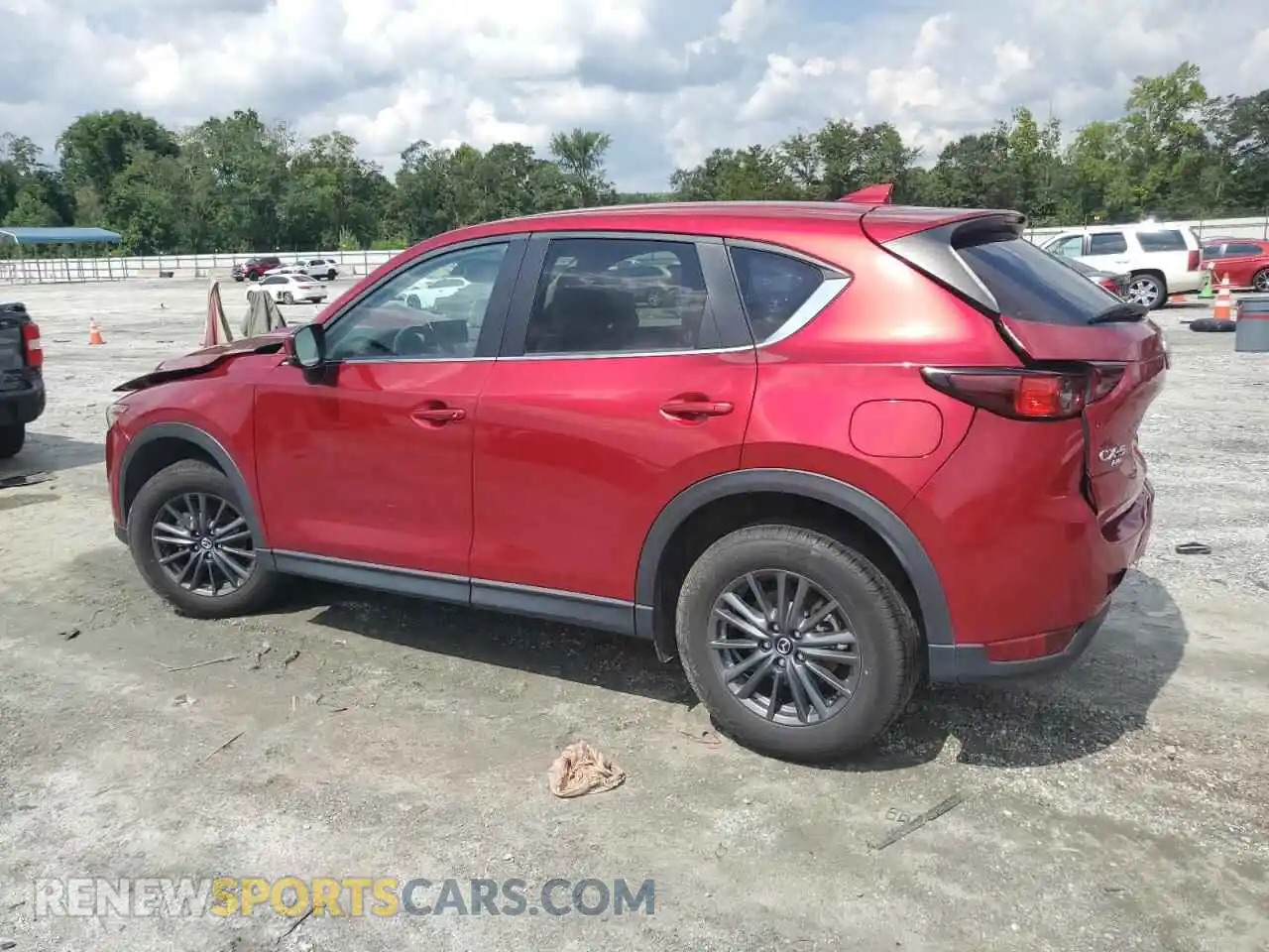 2 fotografías del automóvil dañado JM3KFBCM2M1491776 MAZDA CX-5 2021