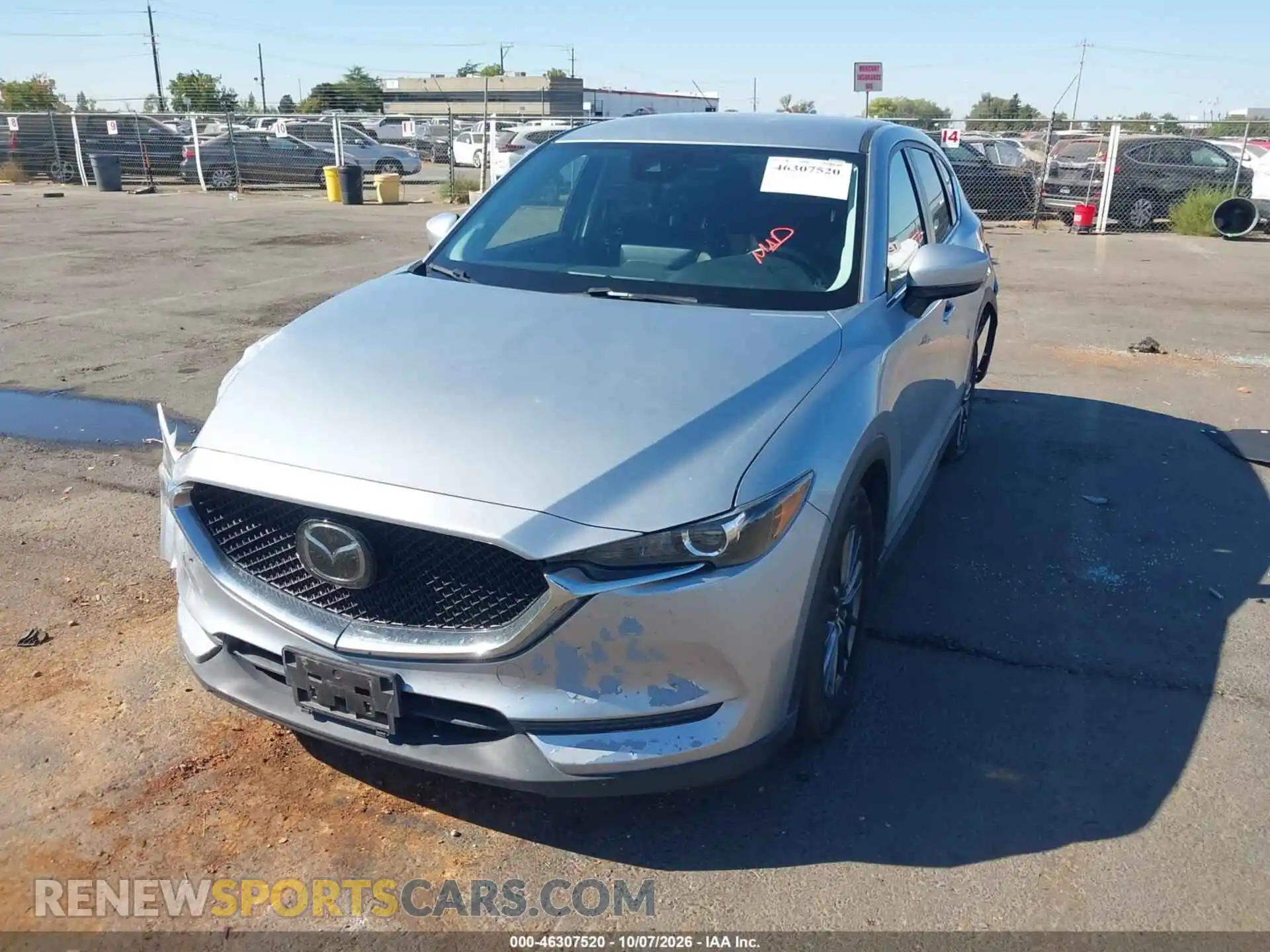 2 fotografías del automóvil dañado JM3KFBCM9M0343484 MAZDA CX-5 2021
