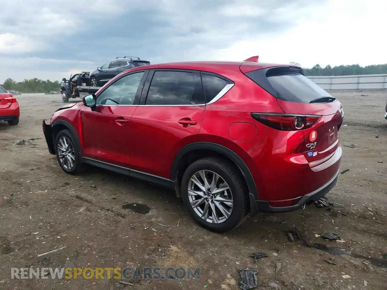 2 fotografías del automóvil dañado JM3KFBDM0M0461230 MAZDA CX-5 2021