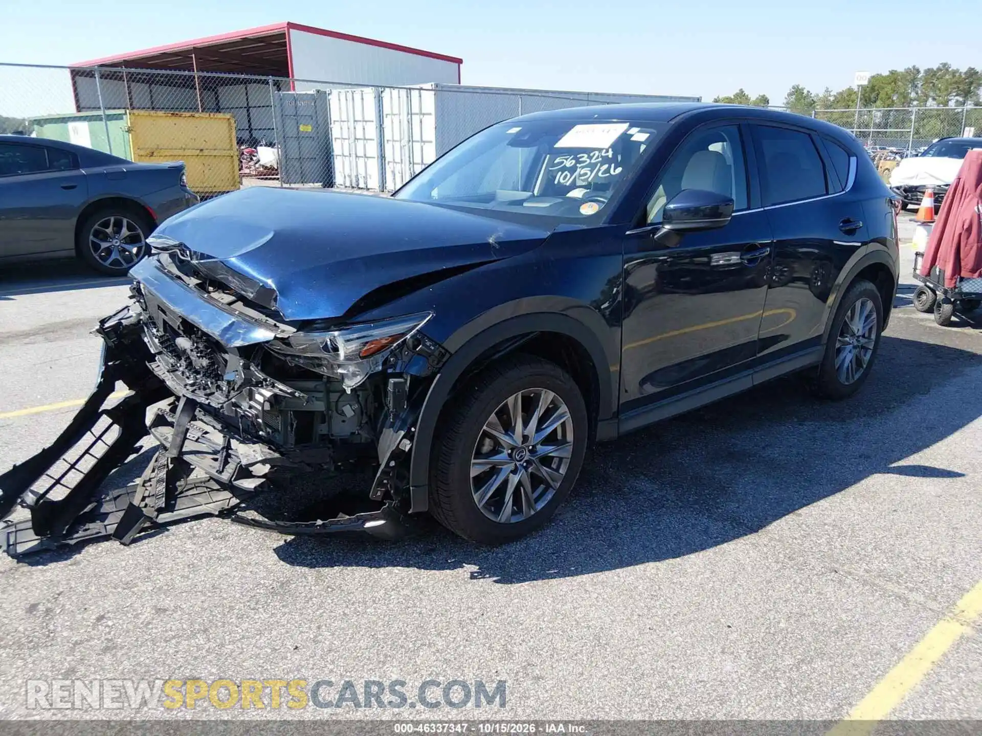 2 fotografías del automóvil dañado JM3KFBDM1M0467764 MAZDA CX-5 2021