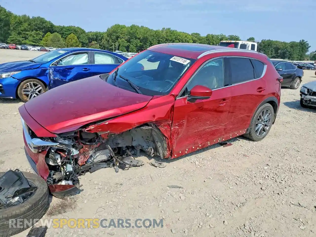 1 Photograph of a damaged car JM3KFBEY8M0325882 MAZDA CX-5 2021