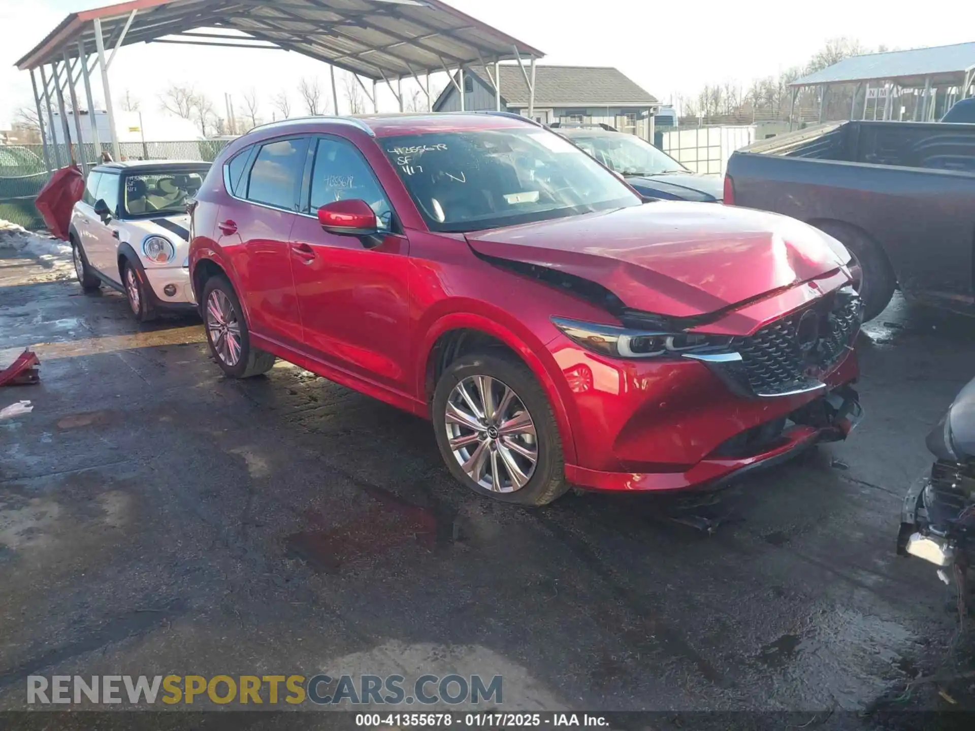 1 Photograph of a damaged car JM3KFBXY2N0632267 MAZDA CX-5 2022