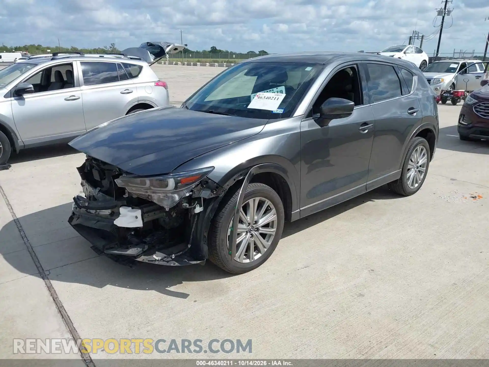 2 fotografías del automóvil dañado JM3KFBXY7P0104405 MAZDA CX-5 2023