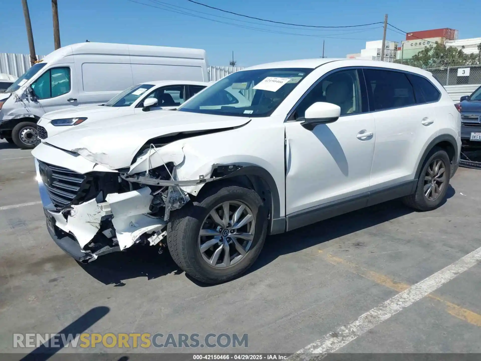2 fotografías del automóvil dañado JM3TCACY5K0306424 MAZDA CX-9 2019