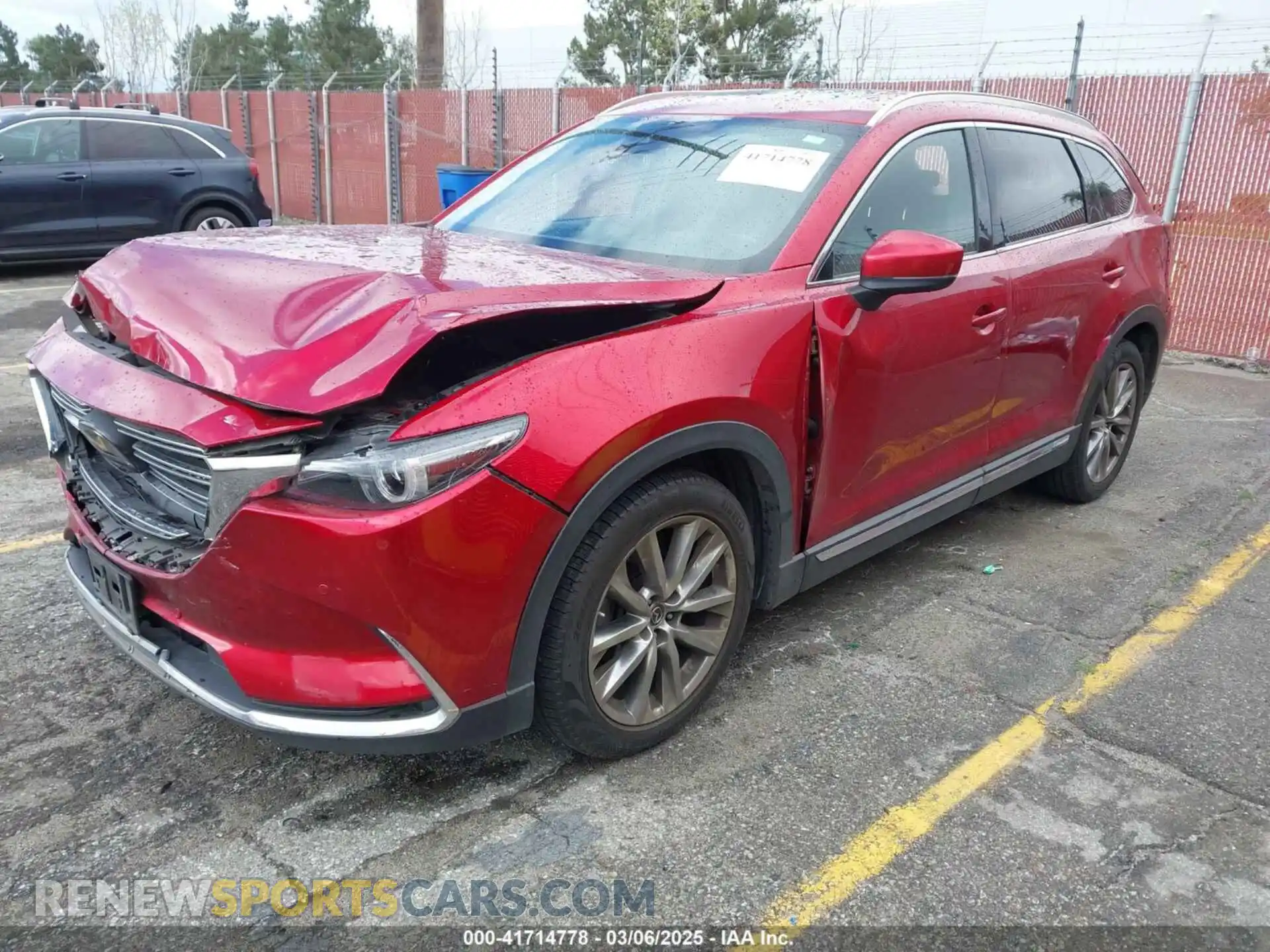 2 fotografías del automóvil dañado JM3TCADY3K0306761 MAZDA CX-9 2019
