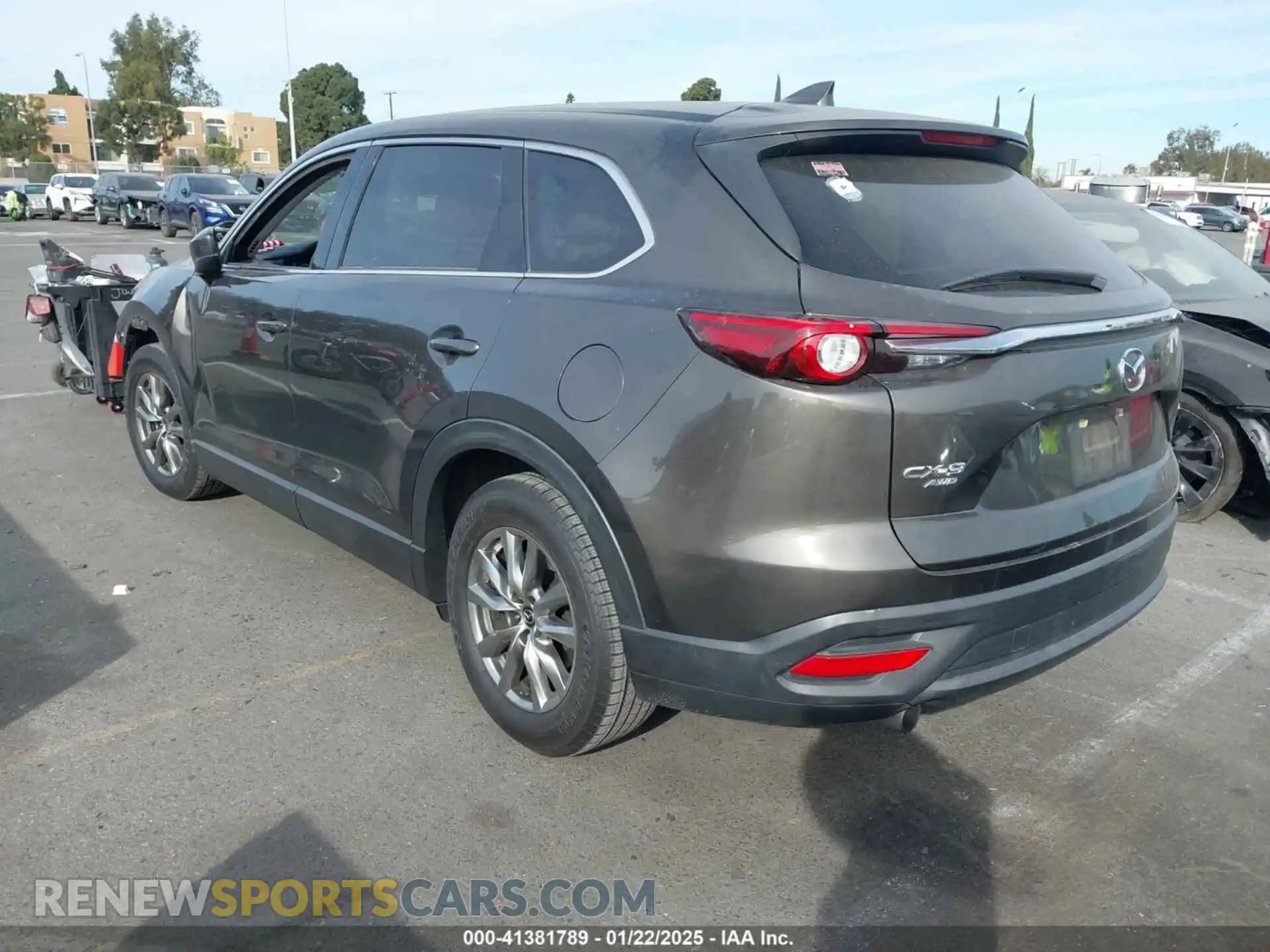 3 fotografías del automóvil dañado JM3TCBCY8K0307511 MAZDA CX-9 2019