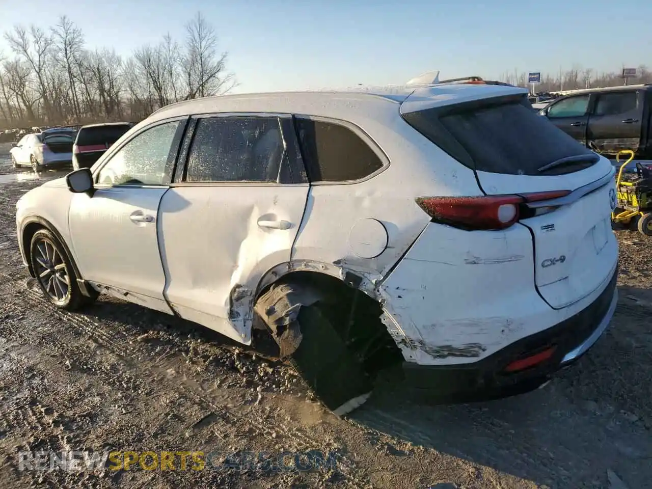 2 fotografías del automóvil dañado JM3TCADY3L0415139 MAZDA CX-9 2020