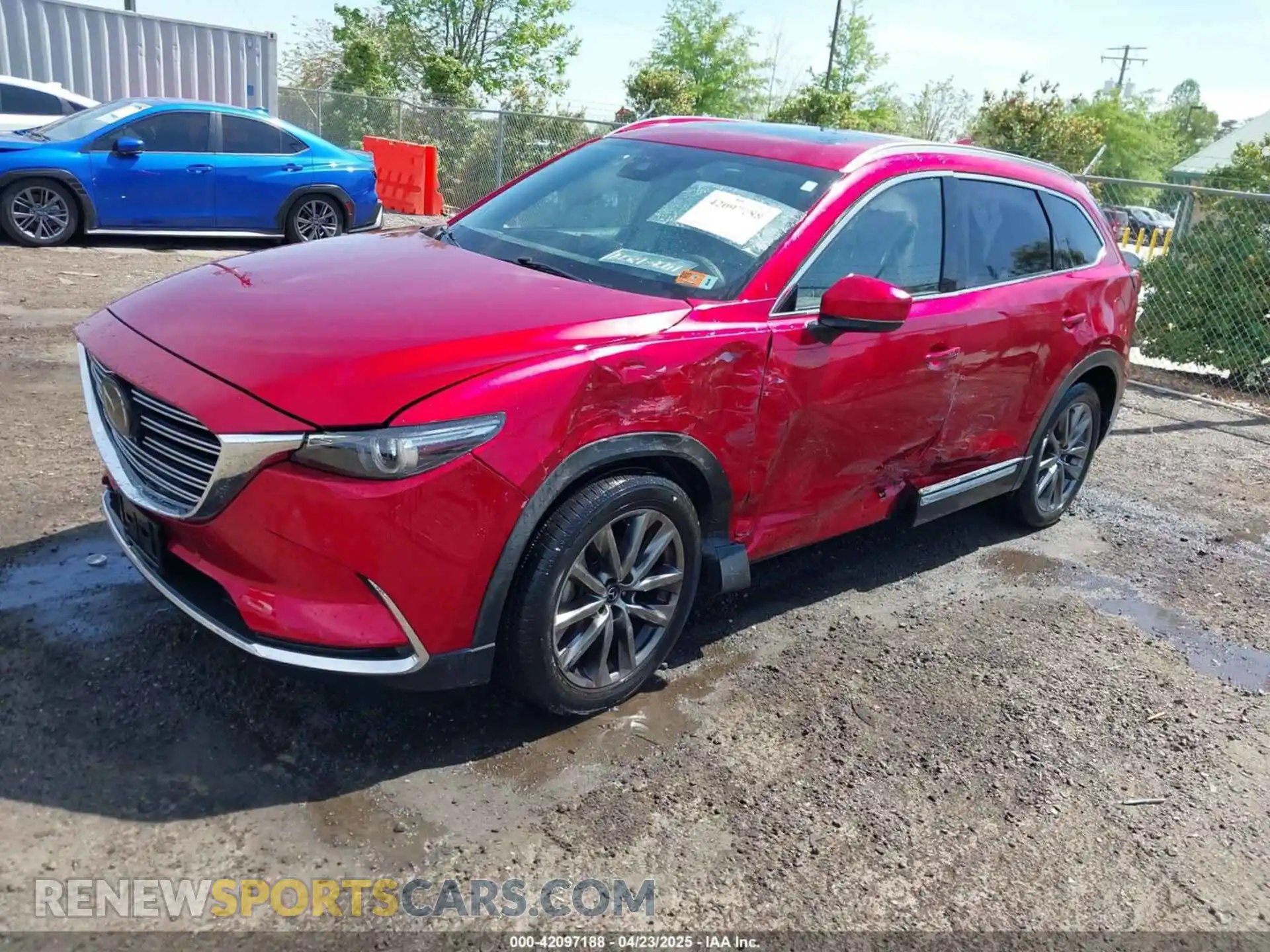 2 fotografías del automóvil dañado JM3TCBEY4L0413789 MAZDA CX-9 2020