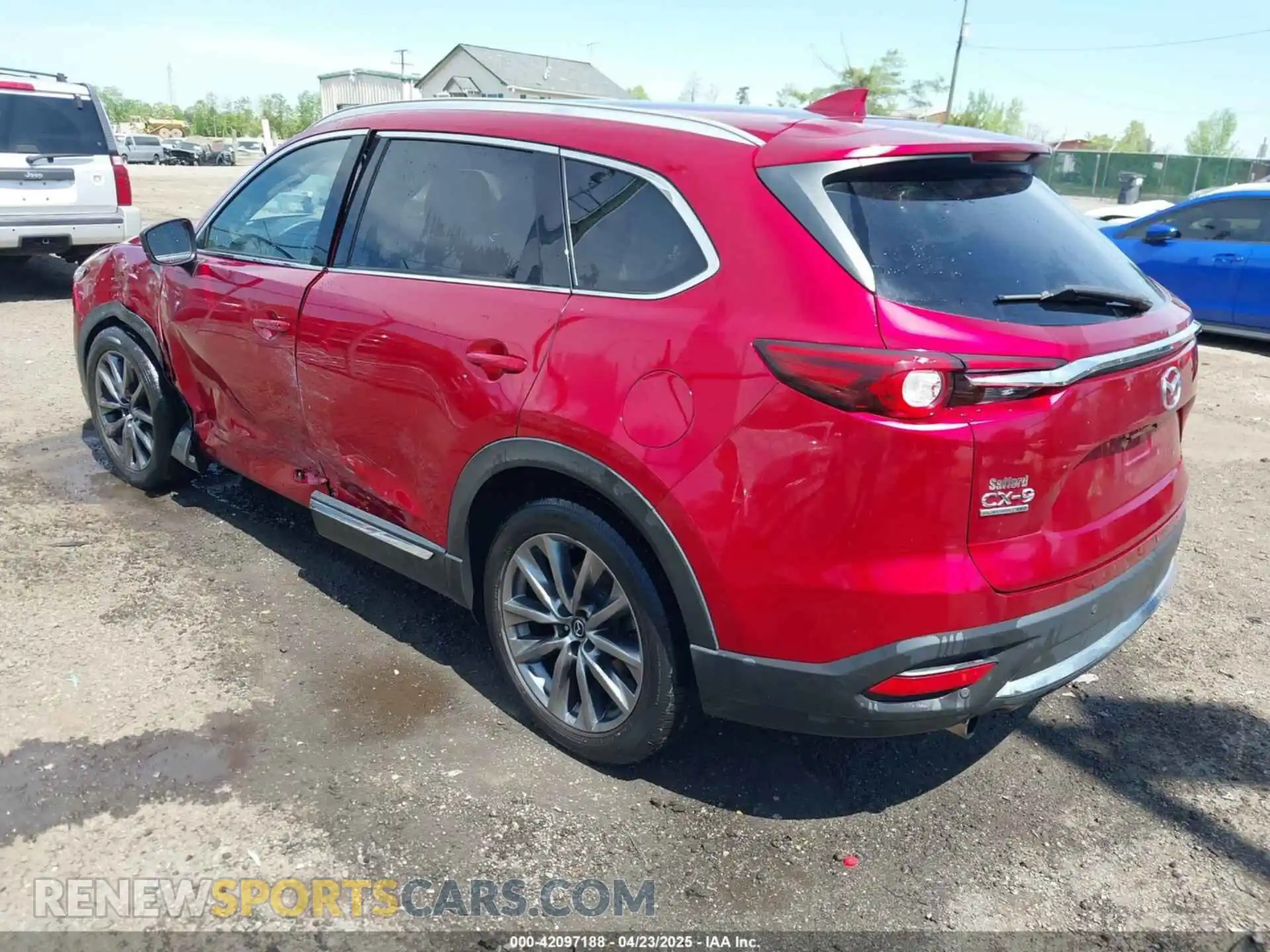 3 fotografías del automóvil dañado JM3TCBEY4L0413789 MAZDA CX-9 2020