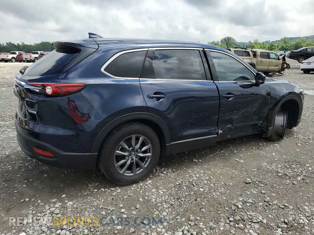 3 fotografías del automóvil dañado JM3TCACY7M0511939 MAZDA CX-9 2021